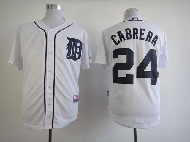 Cheap Detroit Tigers 24 Miguel Cabrera Home White Cool Base MLB Jersey For Sale
