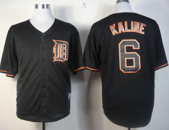 Cheap Detroit Tigers 6 Al Kaline Black Fashion MLB Jerseys For Sale