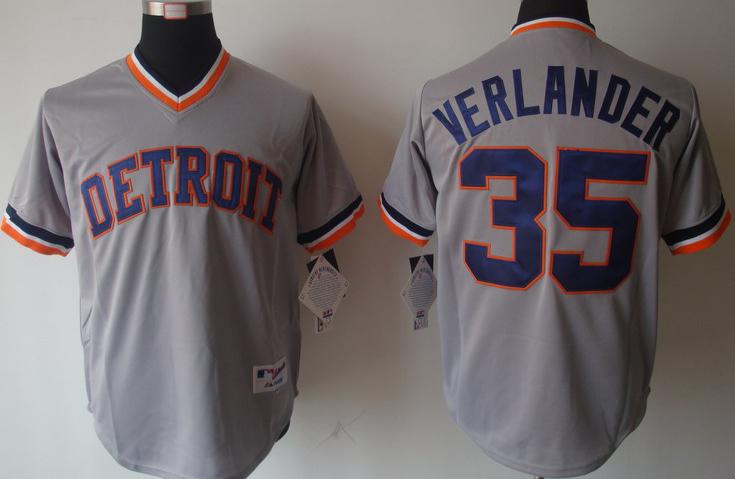 Detroit Tigers 35 Verlander Grey M&N MLB Jerseys Detroit Tigers 35 Verlander Grey M&N MLB Jerseys