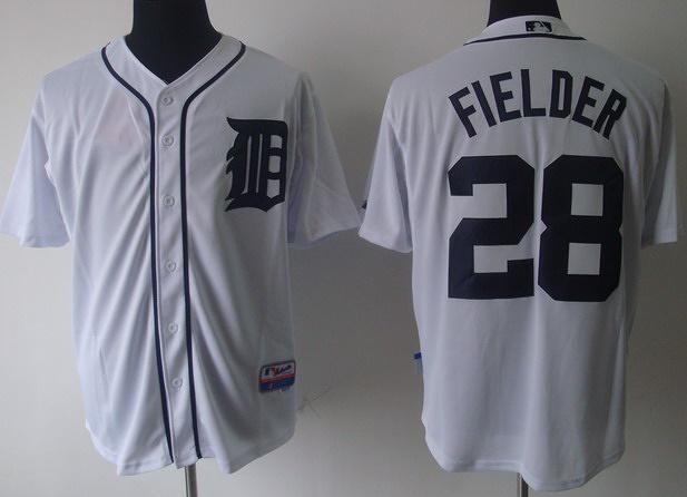 Cheap Detroit Tigers 28 Prince Fielder White MLB Jerseys For Sale