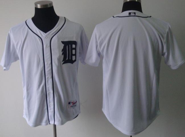 Cheap Detroit Tigers Blank White MLB Jersey For Sale