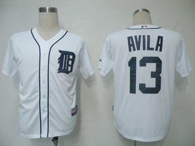 Cheap Detroit Tigers 13 Avila White MLB Jersey For Sale