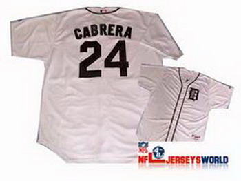 Cheap Detroit Tigers 24 Miguel Cabrera White Jerseys For Sale
