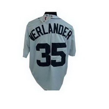 Detroit Tigers 35 Verlandea white Jerseys