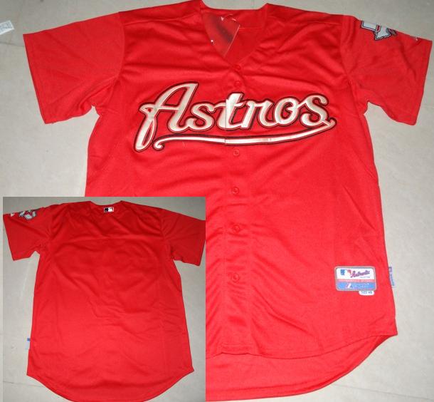 Cheap Houston Astros Blank Red MLB Jersey For Sale