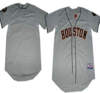 Houston Astros Blank 2013 Grey MLB Jersey