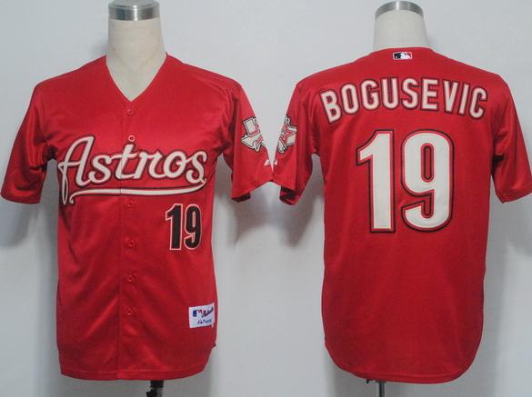 Cheap Houston Astros 19 Bogusevic Red MLB Jerseys For Sale