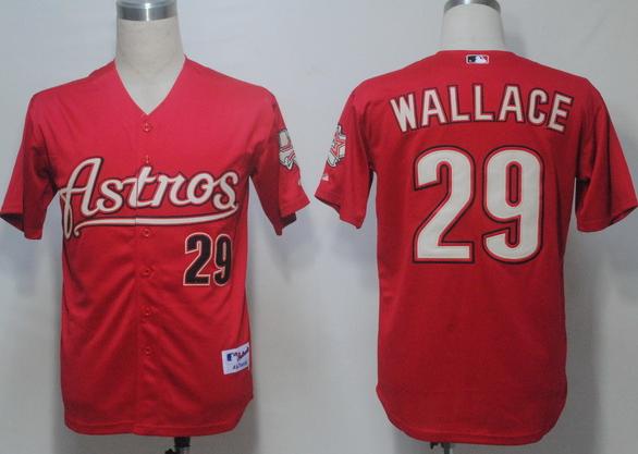 Cheap Houston Astros 29 Wallace Red MLB Jerseys For Sale
