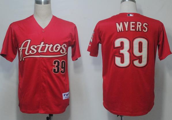 Houston Astros 39 Myers Red MLB Jerseys