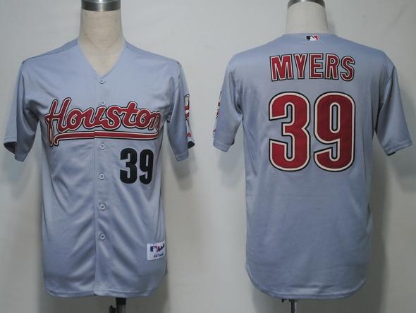 Houston Astros 39 Myers Grey MLB Jersey
