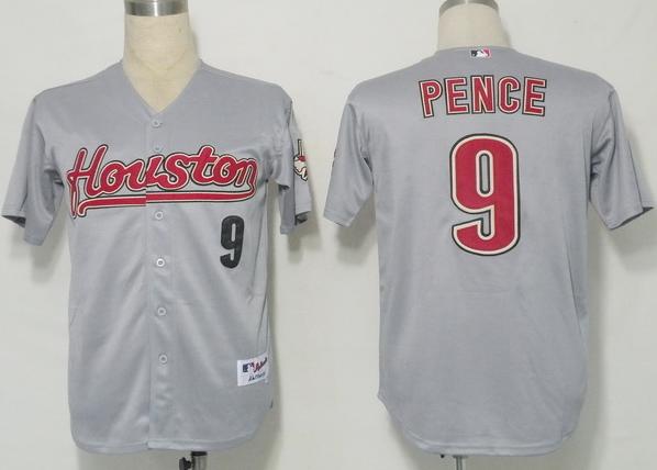 Cheap Houston Astros 9 Pence Grey MLB Jersey For Sale
