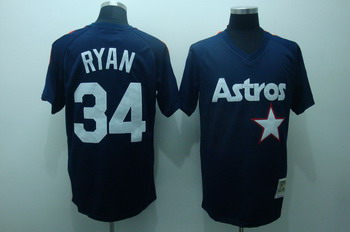 Cheap Houston Astros 34 Nolan Ryan Dark Blue Jerseys Throwback For Sale