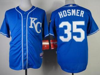 Cheap Kansas City Royals #35 Eric Hosmer Blue Cool Base MLB Jersey For Sale