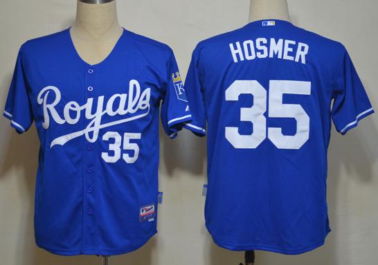Cheap Kansas City Royals 35# Eric Hosmer Dark Blue MLB Jerseys For Sale