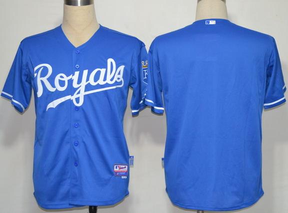 Cheap Kansas City Royals Blank Blue MLB Jerseys For Sale