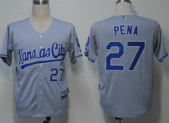 Kansas City Royals 27 Pena Grey Cool Base MLB Jerseys Kansas City Royals 27 Pena Grey Cool Base MLB Jerseys