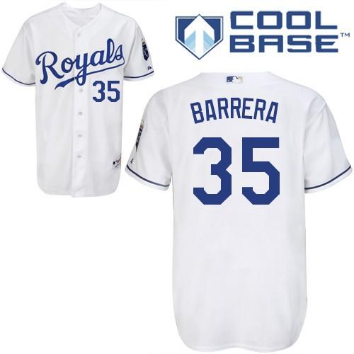 Kansas City Royals 35 Henry Barrera White Jersey