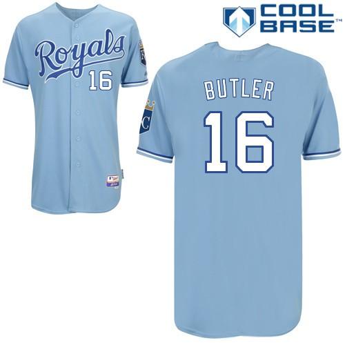Kansas City Royals 16 Butler Baby Blue Jersey