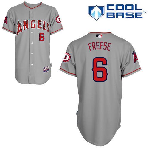 Cheap Los Angeles Angels 6 David Free Grey Cool Base MLB Jersey For Sale
