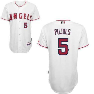 Los Angeles Angels 5 Pujols White MLB Jersey