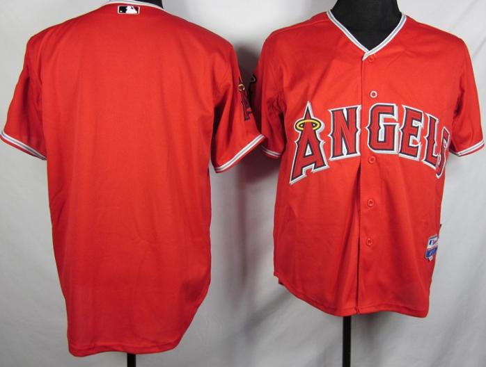 Cheap Los Angeles Angels Blank Red Jersey For Sale