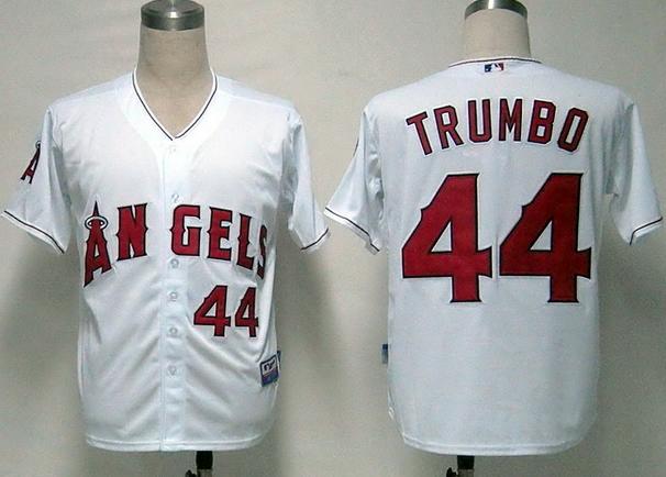 Cheap Los Angeles Angels 44 Trumbo White Cool Base MLB Jersey For Sale