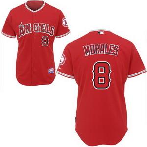 Los Angeles Angels of Anaheim 8 Kendry Morales red jerseys