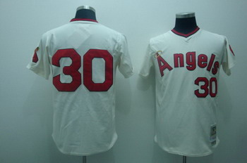 Anaheim Angels 30 Cream jerseys Throwback