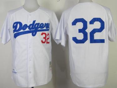 Los Angeles Dodgers 32 Sandy Koufax White Mitchell and Ness Throwback MLB Jerseys Los Angeles Dodgers 32 Sandy Koufax White Mitchell and Ness Throwback MLB Jerseys
