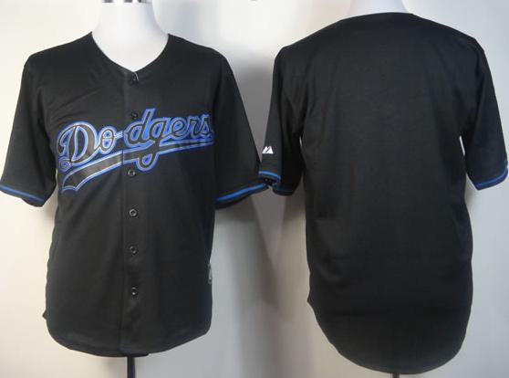 Cheap Los Angeles Dodgers Blank Black Fashion MLB Jerseys For Sale