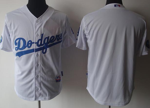 Cheap Los Angeles Dodgers Blank White MLB Jersey For Sale