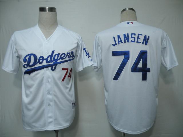 Cheap Los Angeles Dodgers 74 Jansen White MLB Jersey For Sale