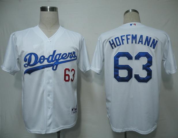 Cheap Los Angeles Dodgers 63 Hoffmann White MLB Jersey For Sale