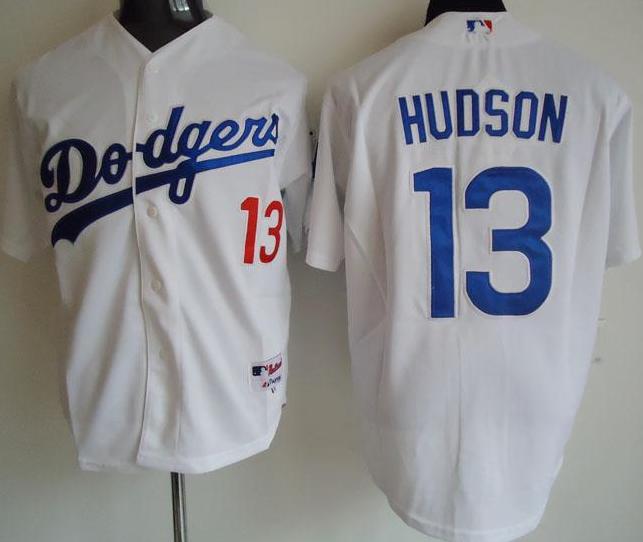 Cheap Los Angeles Dodgers 13 Hudson White Jersey For Sale