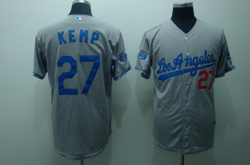 Cheap Los Angeles Dodgers 27 Matt Kemp Gray Jerseys Coolbase For Sale