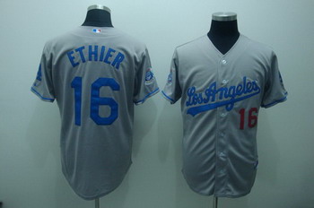 Los Angeles Dodgers 16 Andre Ethier gery cool base jerseys Los Angeles Dodgers 16 Andre Ethier gery cool base jerseys