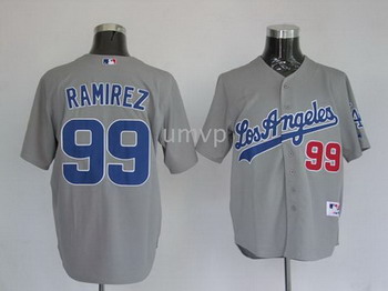 Cheap 2010 new Los Angeles Dodgers 99 Ramirez jersey grey For Sale