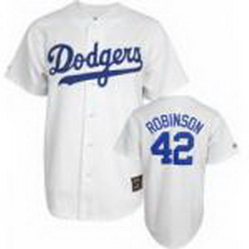 Jackie Robinson Brooklyn Dodgers 42 White