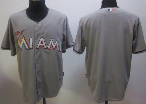 Miami Marlins Blank Grey MLB Jerseys