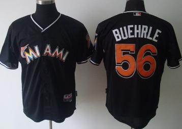 Cheap Miami Marlins 56 Mark Buehrle Black MLB Jerseys For Sale