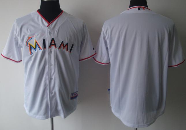 Miami Marlins Blank White MLB Jerseys Miami Marlins Blank White MLB Jerseys