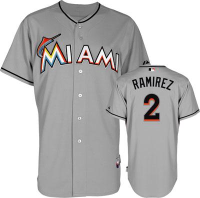Miami Marlins 2 Hanley Ramirez Grey MLB Jerseys Miami Marlins 2 Hanley Ramirez Grey MLB Jerseys