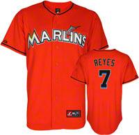 Cheap Miami Marlins 7 Jose Reyes Orange MLB Jerseys For Sale