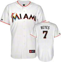 Cheap Miami Marlins 7 Jose Reyes White MLB Jerseys For Sale
