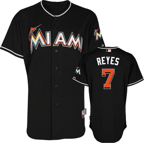 Cheap Miami Marlins 7 Jose Reyes Black MLB Jerseys For Sale