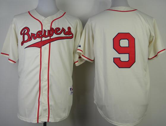 Milwaukee Brewers 9 Jean Segura 1948 Turn Back The Clock Cream MLB Jersey