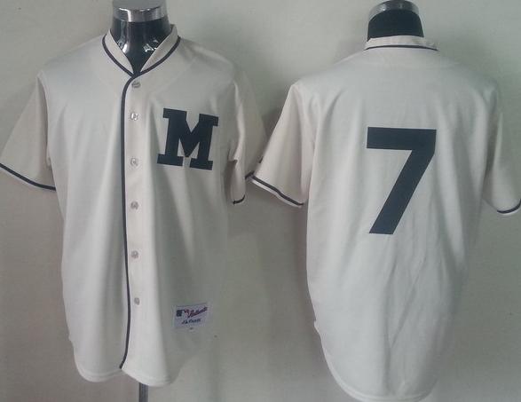 Milwaukee Brewers 7 Dickerson Cream MLB Jerseys Milwaukee Brewers 7 Dickerson Cream MLB Jerseys