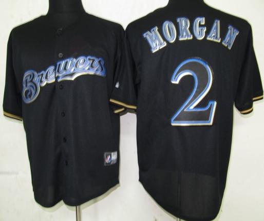 Cheap Milwaukee Brewers 2 Morgan Black Fashion Jerseys For Sale