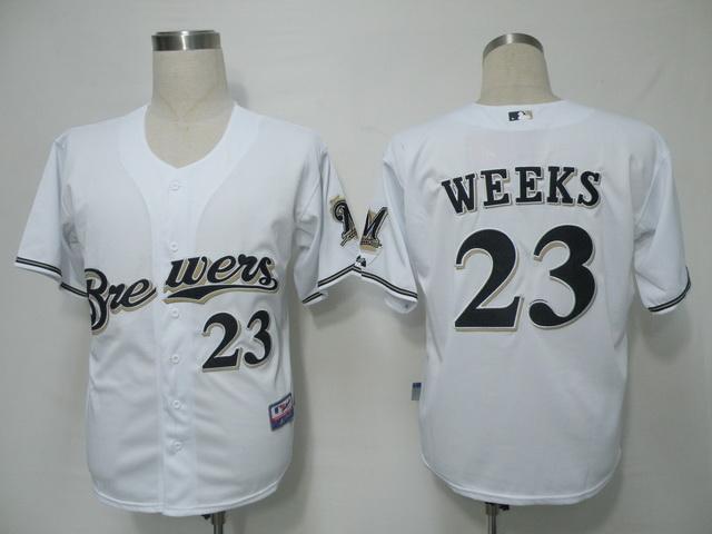 Cheap Milwaukee Brewers 23 Weeks White 2011 Cool Base MLB Jersey For Sale