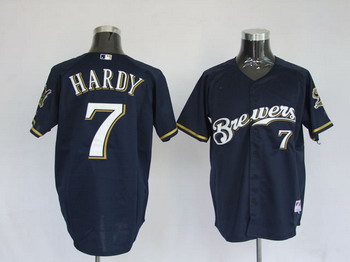 Cheap Milwaukee Brewers 7 James Hardy Blue Jerseys For Sale